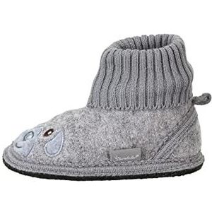 Sterntaler Platte pantoffels voor babyjongens, rookgrijs., 23/24 EU