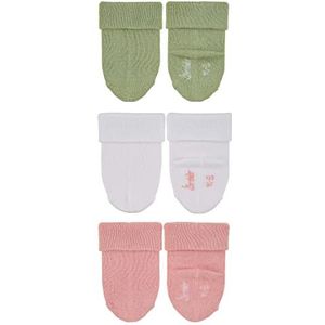 Sterntaler Baby- en meisjessokken, set van 3, effen bamboe, zachtroze, 16