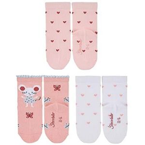 Sterntaler Babymeisjes set van 3 hartjes/muis, roze, 17-18 EU