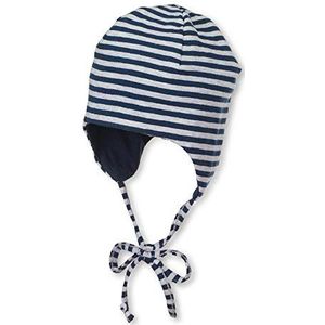 Sterntaler Baby - Jongens Bonnet Reversible M tze, Marine, 35 EU, marineblauw