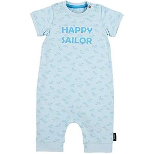 Sterntaler - Babyjongens Speler - Lichtblauw - Jersey - Korte Mouwen - Happy Sailor Opdruk