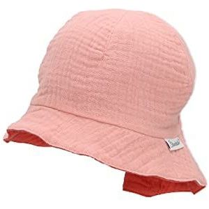 Sterntaler Zonnehoed voor meisjes, om te draaien, rode hoed, zacht roze, 45