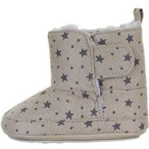 Sterntaler Babylaarzen met sterren, meisjesschoenen, lichtgrijs, 18 EU, grijs.
