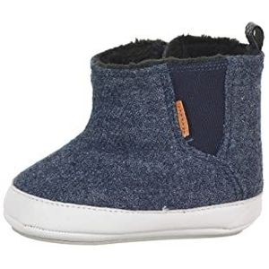 Sterntaler Baby-jongens blauw gemêleerd babyschoen, marine, 18 EU