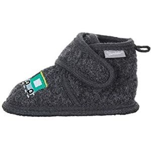 Sterntaler Babyjongens pantoffels spoorweg babyschoen, ijzergrijs, 20 EU
