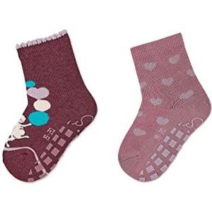 Sterntaler Babymeisjes ABS sokken dubbelpak muis + hart kousen, roze, normaal