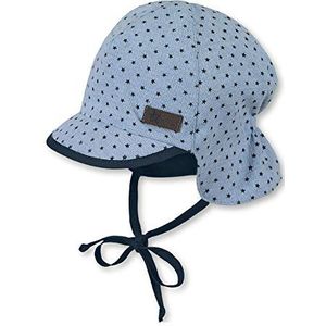 Sterntaler Pet met nekbescherming, pet voor babyjongens, Blauw (Himmel 325)