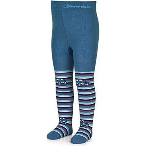 Sterntaler Babyjongens auto met gestreepte panty middelblauw, normaal
