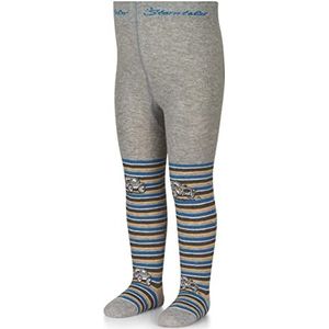 Sterntaler Babyjongens auto met gestreepte panty lichtgrijs gemêleerd, normaal