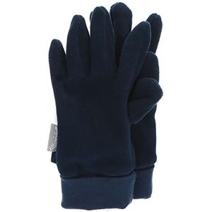 Sterntaler Uniseks vingerhandschoenen voor kinderen van microfleece, met elastische manchetten, marineblauw, 8