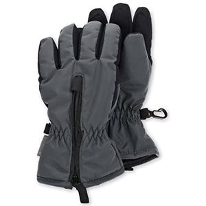 Sterntaler Unisex kinderen vingerhandschoen tweekleurige handschoen, ijzer-grijs, 3