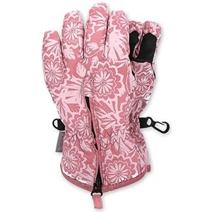 Sterntaler Babymeisjes vingerhandschoen bloemen handschoen, roze, 5