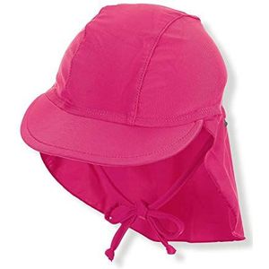 Sterntaler Baby-meisjes pet met nekbescherming hoed, magenta, 47