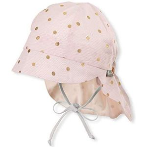 Sterntaler Cap with Visor and Neck Protection Bonnet, Rose (Zartrosa 707), X-Small (Taille Fabricant: 51) Fille