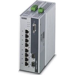 Phoenix Contact FL SWITCH 4000T-8POE-2SFP 1026923 Industriële Ethernet-switch, Netwerkschakelaar