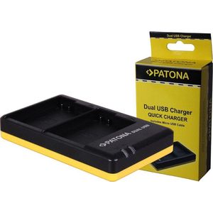 PATONA Dual Quick-Charger Voor Nikon EN-EL15 - Klein en Licht