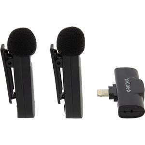 Patona 2.4 GHz Lavalier microfoon set draadloos - voor Apple iPhone (Lightning)