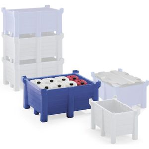 Transport- en stapelbak van polyethyleen, stapellast 2500 kg, l x b = 1200 x 1000 mm, blauw