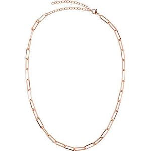 styleBREAKER Dames RVS ketting zonder hanger met ruwe schakelketting, halsketting, ketting, sieraden 05030064, Farbe:Roos goud