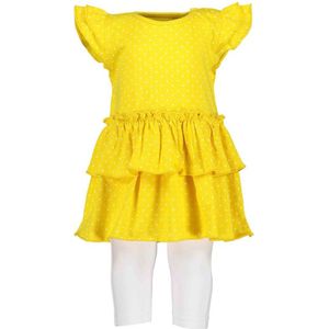 Blue Seven Mini Kids Jurkje Geel Broek Wit Maat 68