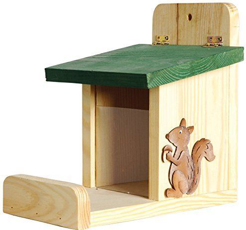 Luxus-Insektenhotels 22219e eekhoorn voederstation met silo acryl glas UV steunstang decoratieve eekhoorn