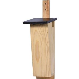 dobar® Speciale nestkast voor boomlopers, vogelbroedkast om op te hangen, 14 x 17 x 35 cm, grenen - donkerbruin