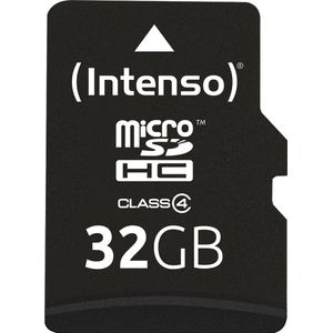 Intenso Micro SDHC 32GB 32GB Micro SDHC Klasse 4 flashgeheugen