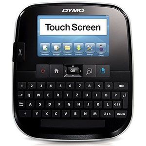 DYMO LabelManager 500TS touchscreen labelapparaat, etiketteerapparaat met QWERTZ-toetsenbord, voor D1-etiketten in 6, 9, 12, 19, 24 mm breedte