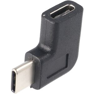 Adapter USB-C naar USB-C met 90 graden zwarte hoekige adapter verlengt de USB-C, geschikt voor de Ma