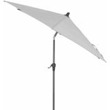 Avio Mittelstockschirm anthrazit/stone ø 250cm Gestell Alu anthrazit, Streben Stahl, Bezug 100% Polyester, 220g/m² stone, Lichtschutzfaktor upf 50+