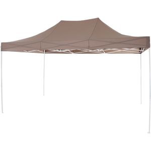 Dakbekleding Taupe to Allrounder paviljoen 3 x 4,5 m, bekleding van 160 g/m² polyester, PU-gecoat, taupe