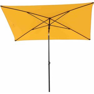 Froschkönig24 City parasol 140x210cm antraciet/geel