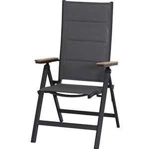 Siena Garden Gartensessel »Tesoro, Klappsessel«, Alu, Textil, Teakholz FSC 100%, verstellbar