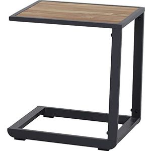 Siena Garden Vinto bijzettafel aluminium mat antraciet, teak FSC 100%