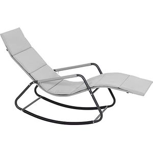 Siena Garden Relax ligstoel in lichtgrijs