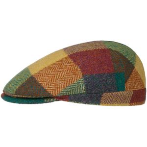 Herringbone Harris Tweed Colour Check Pet Flat caps
