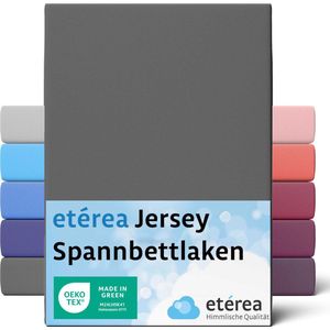 etérea Jersey Hoeslaken Oekotex Made in Green 100% katoen Antraciet