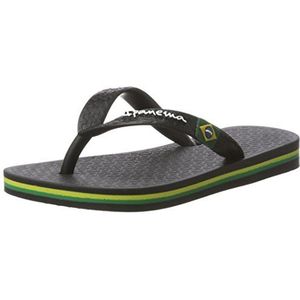 Ipanema Unisex Classic Brasil II Kids teenslippers voor kinderen, zwart (8041), 25/26 EU