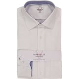 MARVELIS - Modern Fit - Overhemd - Wit - Strijkvrij