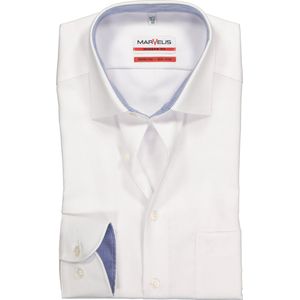 MARVELIS - Modern Fit - Overhemd - Wit - Strijkvrij