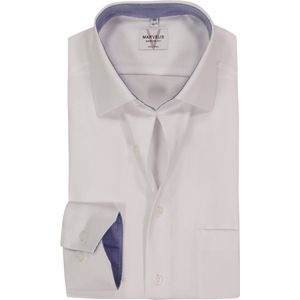 MARVELIS - Modern Fit - Overhemd - Wit - Strijkvrij