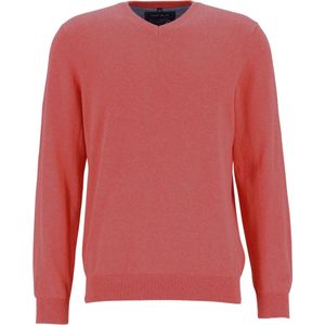 MARVELIS - Heren Trui - V-hals - Licht Getailleerd - 100% Katoen - Blauw