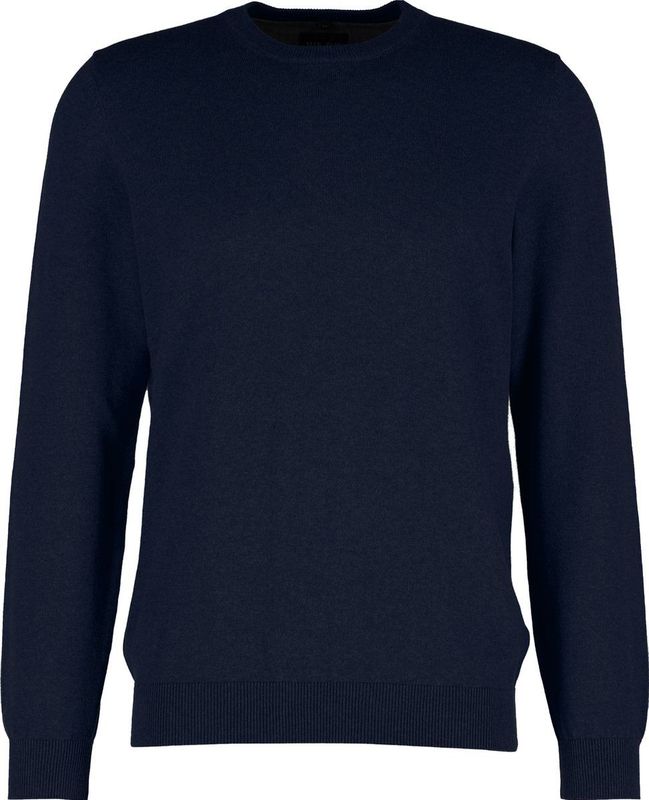 MARVELIS - Modern Fit - Trui - Marine Blauw - 100% Katoen