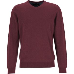 Marvelis - Casual - Trui - Bordeaux - 100% Katoen, V-hals, Zonder borstzak, 30 graden