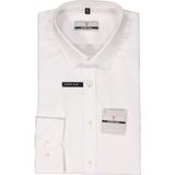 MARVELIS - Heren Overhemd - Wit - Poplin - Slim Fit