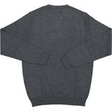 MARVELIS heren trui wol - V-hals - antraciet melange