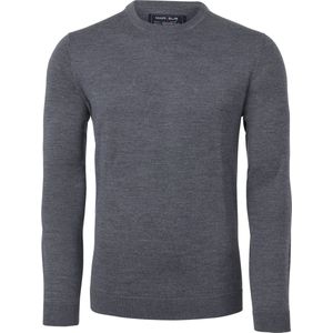 MARVELIS - Heren Trui - Antraciet Melange - 100% Merino Wol