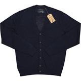 MARVELIS - Donkerblauw - Vest - Wol - V-hals