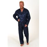 Normann - 94010 - Pyjama - Antraciet Grijs/Donker Blauw - Satijn, 83% Polyester, 17% Katoen