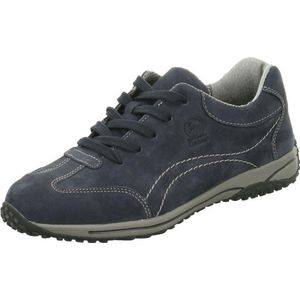 Casual - Nachtblauw - Veterschoen - Sleehak - Breed